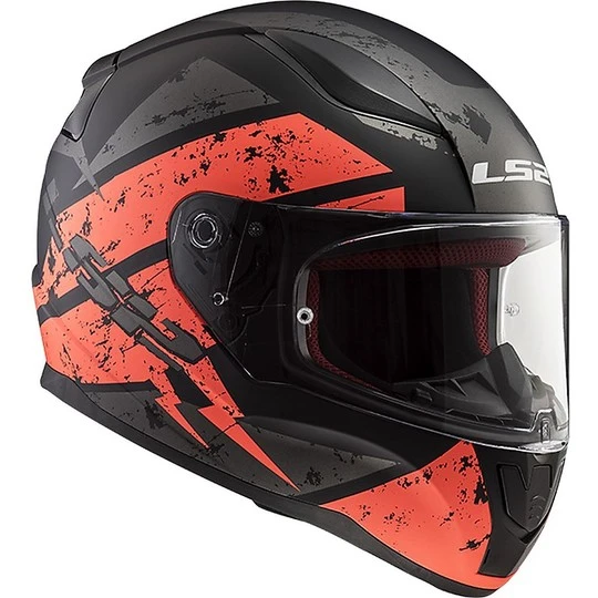 Integral Motorcycle Helmet Ls2 FF353 Rapid Deadbolt Black Opaque Orange 11 Integral Motorcycle Helmet Ls2 FF353 Rapid Deadbolt Black Opaque Orange - Image 9