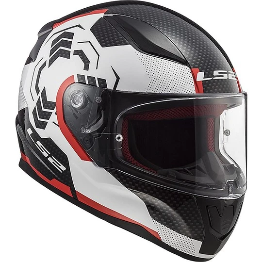 Integral Motorcycle Helmet LS2 FF353 RAPID Ghost White Black Red 8 Integral Motorcycle Helmet LS2 FF353 RAPID Ghost White Black Red - Image 6