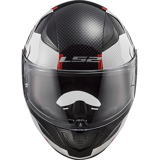 Integral Motorcycle Helmet LS2 FF353 RAPID Ghost White Black Red 9 Integral Motorcycle Helmet LS2 FF353 RAPID Ghost White Black Red - Image 7