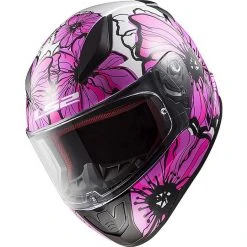Integral Motorcycle Helmet LS2 FF353 RAPID Poppies Pink -Ls2 Sales Shop integral motorcycle helmet ls2 ff353 rapid poppies pink 66834