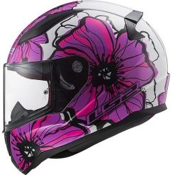 Integral Motorcycle Helmet LS2 FF353 RAPID Poppies Pink -Ls2 Sales Shop integral motorcycle helmet ls2 ff353 rapid poppies pink 66836