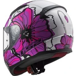 Integral Motorcycle Helmet LS2 FF353 RAPID Poppies Pink -Ls2 Sales Shop integral motorcycle helmet ls2 ff353 rapid poppies pink 66837