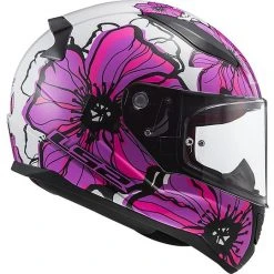 Integral Motorcycle Helmet LS2 FF353 RAPID Poppies Pink -Ls2 Sales Shop integral motorcycle helmet ls2 ff353 rapid poppies pink 66839
