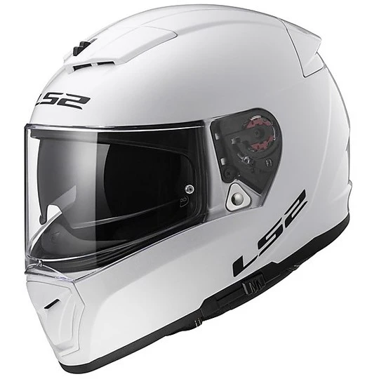 Integral Motorcycle Helmet LS2 FF390 Breacker Double Visor Solid White Glossy 3 Integral Motorcycle Helmet LS2 FF390 Breacker Double Visor Solid White Glossy