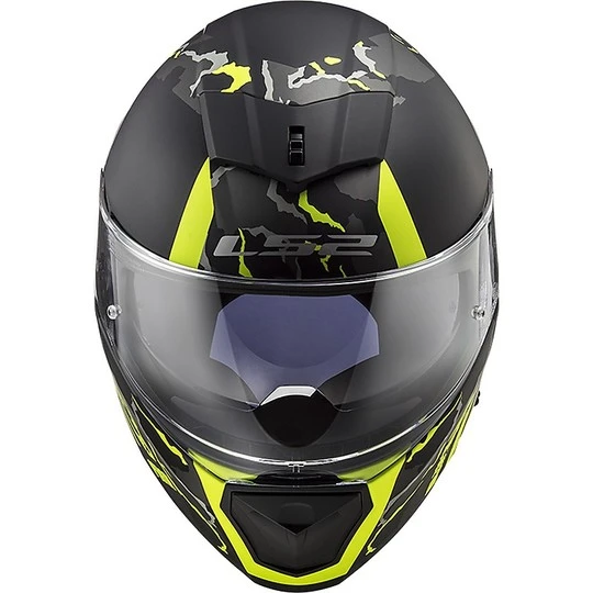 Integral Motorcycle Helmet LS2 FF390 BREAKER Feline Black Yellow Fluo Matt 5 Integral Motorcycle Helmet LS2 FF390 BREAKER Feline Black Yellow Fluo Matt - Image 3