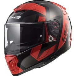 Integral Motorcycle Helmet LS2 FF390 Breaker Physics Black Red