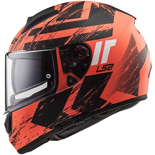 Integral Motorcycle Helmet Ls2 FF397 Vector Hunter Black Opaque Orange 3 Integral Motorcycle Helmet Ls2 FF397 Vector Hunter Black Opaque Orange