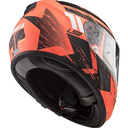 Integral Motorcycle Helmet Ls2 FF397 Vector Hunter Black Opaque Orange 4 Integral Motorcycle Helmet Ls2 FF397 Vector Hunter Black Opaque Orange - Image 2