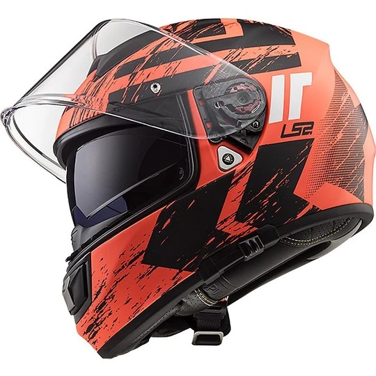 Integral Motorcycle Helmet Ls2 FF397 Vector Hunter Black Opaque Orange 7 Integral Motorcycle Helmet Ls2 FF397 Vector Hunter Black Opaque Orange - Image 5