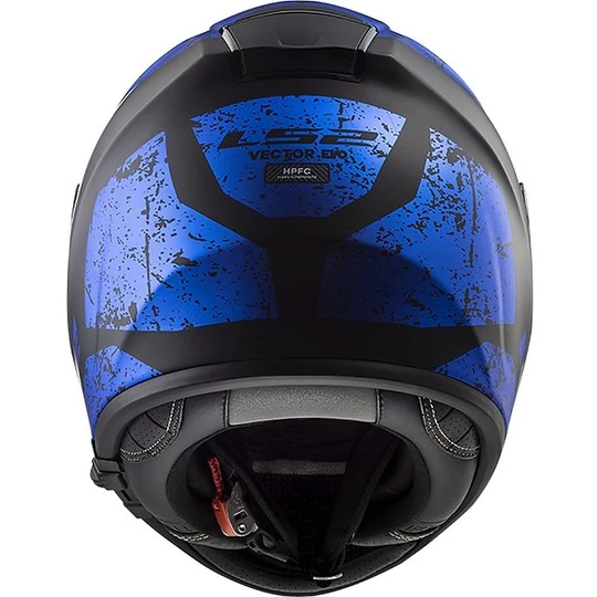 Integral Motorcycle Helmet Ls2 FF397 Vector Sign Black Blue Opaco 5 Integral Motorcycle Helmet Ls2 FF397 Vector Sign Black Blue Opaco - Image 3