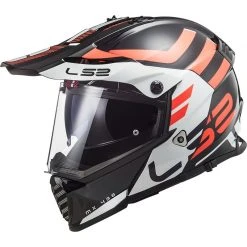 Integral Motorcycle Helmet Touring Ls2 MX436 PIONEER EVO Adventurer Black White