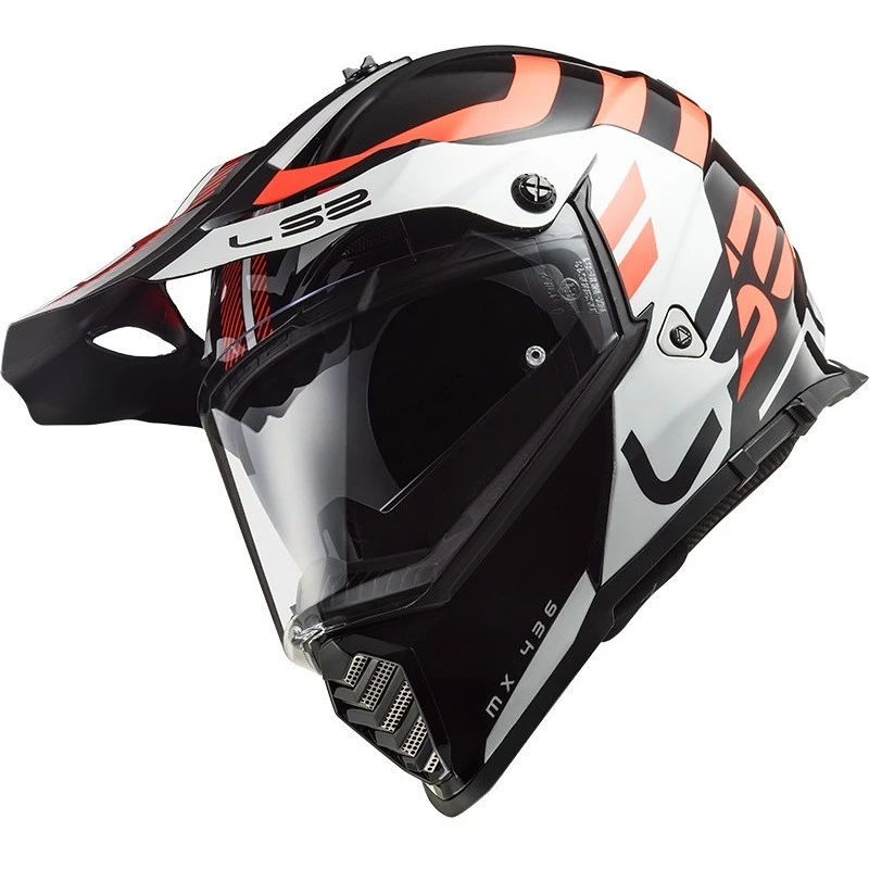 Integral Motorcycle Helmet Touring Ls2 MX436 PIONEER EVO Adventurer Black White 5 Integral Motorcycle Helmet Touring Ls2 MX436 PIONEER EVO Adventurer Black White - Image 3