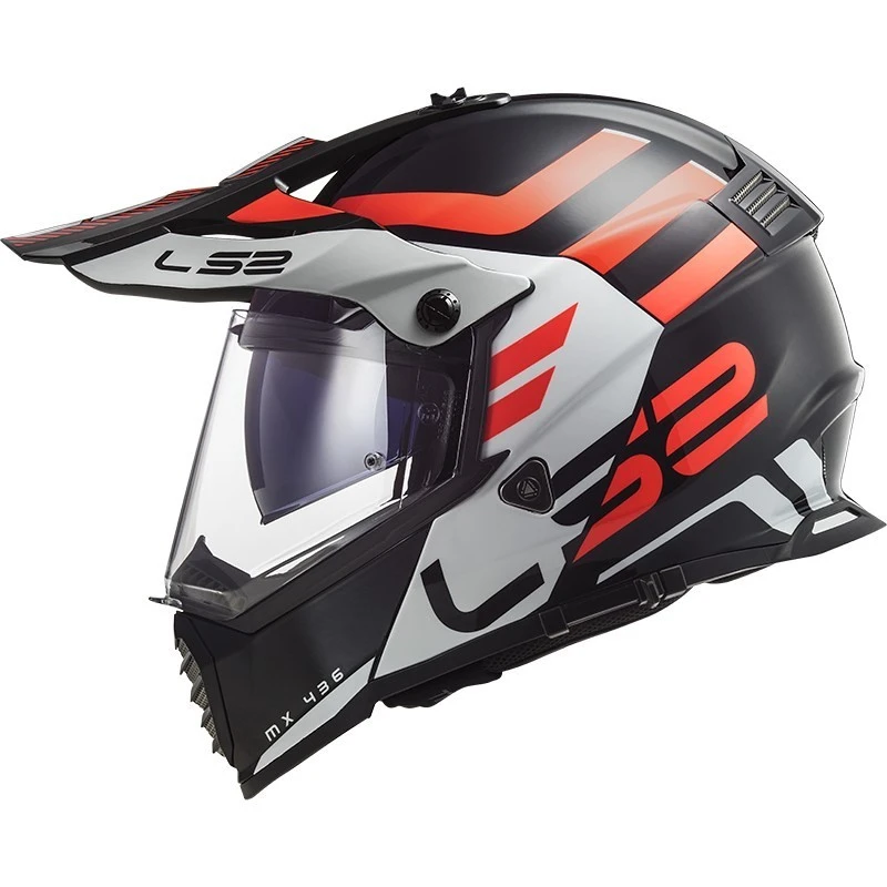 Integral Motorcycle Helmet Touring Ls2 MX436 PIONEER EVO Adventurer Black White 6 Integral Motorcycle Helmet Touring Ls2 MX436 PIONEER EVO Adventurer Black White - Image 4