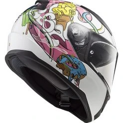 Integrated Baby Lycra Helmet LS2 FF 353J Pink White Monster -Ls2 Sales Shop integrated baby lycra helmet ls2 ff 353j pink white monster 45050