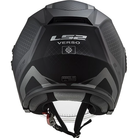 Jet Helmet Double Visor Motorcycle Ls2 OF570 VERSO Marker Matt Black Titanium 11 Jet Helmet Double Visor Motorcycle Ls2 OF570 VERSO Marker Matt Black Titanium - Image 9