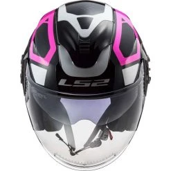 Jet Helmet Double Visor Motorcycle Ls2 OF570 VERSO Marker Matte Black Purple -Ls2 Sales Shop jet helmet double visor motorcycle ls2 of570 verso marker matte black purple 134370