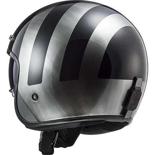 Jet Ls2 Custom Motorcycle Helmet OF601 BOB Lines Black Jeans 13 Jet Ls2 Custom Motorcycle Helmet OF601 BOB Lines Black Jeans - Image 11