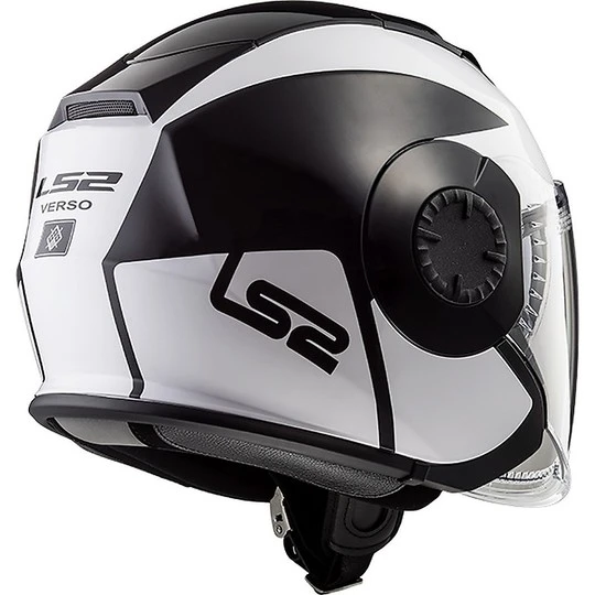 Jet LS2 OF570 Moto Jet Helmet Black Mobile White 4 Jet LS2 OF570 Moto Jet Helmet Black Mobile White - Image 2