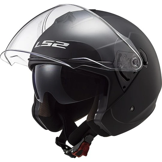 Jet Moto Helmet Ls2 Double Visor Ls2 OF573 TWISTER 2 Solid Matt Black 4 Jet Moto Helmet Ls2 Double Visor Ls2 OF573 TWISTER 2 Solid Matt Black - Image 2