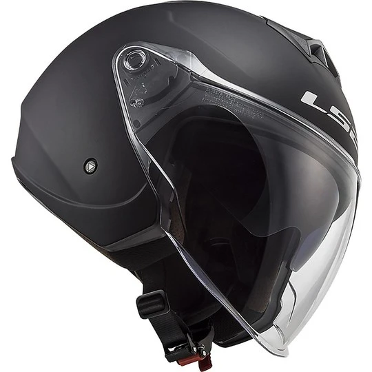 Jet Moto Helmet Ls2 Double Visor Ls2 OF573 TWISTER 2 Solid Matt Black 6 Jet Moto Helmet Ls2 Double Visor Ls2 OF573 TWISTER 2 Solid Matt Black - Image 4