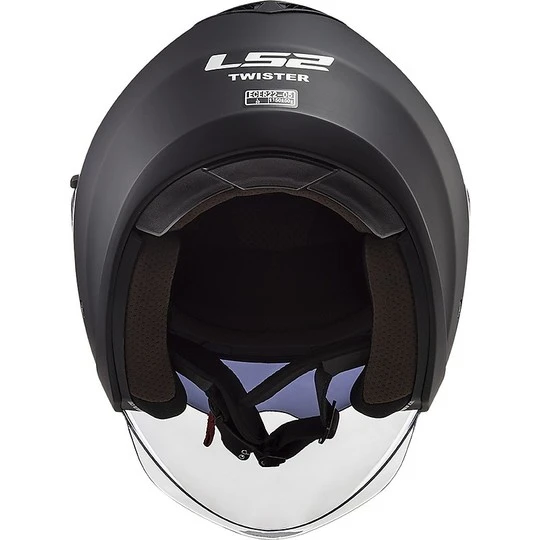 Jet Moto Helmet Ls2 Double Visor Ls2 OF573 TWISTER 2 Solid Matt Black 7 Jet Moto Helmet Ls2 Double Visor Ls2 OF573 TWISTER 2 Solid Matt Black - Image 5