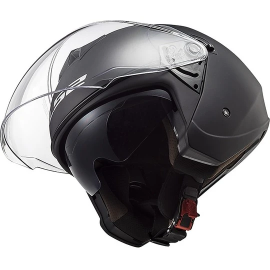Jet Moto Helmet Ls2 Double Visor Ls2 OF573 TWISTER 2 Solid Matt Black 9 Jet Moto Helmet Ls2 Double Visor Ls2 OF573 TWISTER 2 Solid Matt Black - Image 7