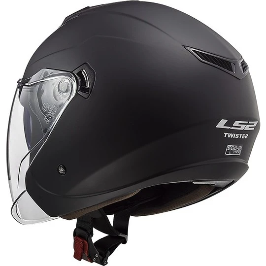 Jet Moto Helmet Ls2 Double Visor Ls2 OF573 TWISTER 2 Solid Matt Black 11 Jet Moto Helmet Ls2 Double Visor Ls2 OF573 TWISTER 2 Solid Matt Black - Image 9