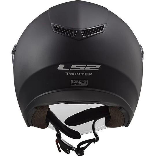 Jet Moto Helmet Ls2 Double Visor Ls2 OF573 TWISTER 2 Solid Matt Black 12 Jet Moto Helmet Ls2 Double Visor Ls2 OF573 TWISTER 2 Solid Matt Black - Image 10