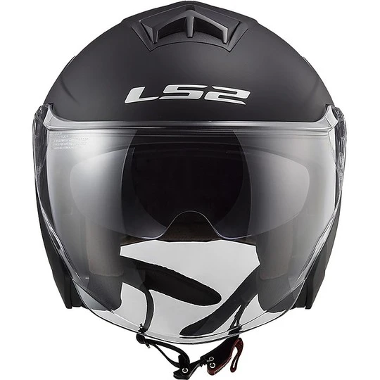 Jet Moto Helmet Ls2 Double Visor Ls2 OF573 TWISTER 2 Solid Matt Black 16 Jet Moto Helmet Ls2 Double Visor Ls2 OF573 TWISTER 2 Solid Matt Black - Image 14