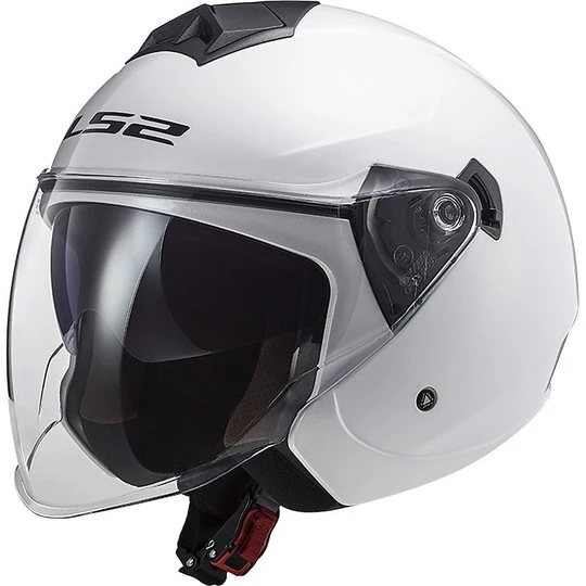 Jet Moto Helmet Ls2 Double Visor Ls2 OF573 TWISTER 2 Solid White 3 Jet Moto Helmet Ls2 Double Visor Ls2 OF573 TWISTER 2 Solid White