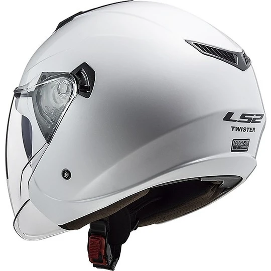 Jet Moto Helmet Ls2 Double Visor Ls2 OF573 TWISTER 2 Solid White 7 Jet Moto Helmet Ls2 Double Visor Ls2 OF573 TWISTER 2 Solid White - Image 5