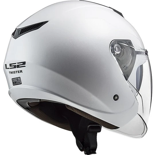Jet Moto Helmet Ls2 Double Visor Ls2 OF573 TWISTER 2 Solid White 8 Jet Moto Helmet Ls2 Double Visor Ls2 OF573 TWISTER 2 Solid White - Image 6