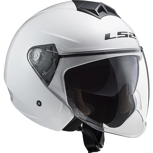 Jet Moto Helmet Ls2 Double Visor Ls2 OF573 TWISTER 2 Solid White 10 Jet Moto Helmet Ls2 Double Visor Ls2 OF573 TWISTER 2 Solid White - Image 8