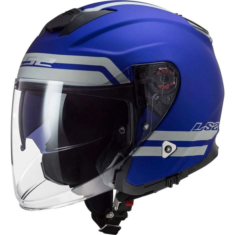 Jet Moto Helmet Ls2 OF521 INFINITY Moto Hyper Blue Matt 3 Jet Moto Helmet Ls2 OF521 INFINITY Moto Hyper Blue Matt