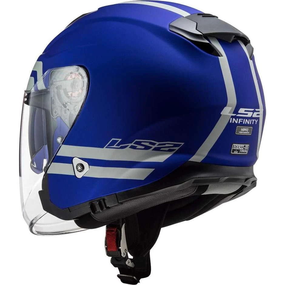 Jet Moto Helmet Ls2 OF521 INFINITY Moto Hyper Blue Matt 6 Jet Moto Helmet Ls2 OF521 INFINITY Moto Hyper Blue Matt - Image 4