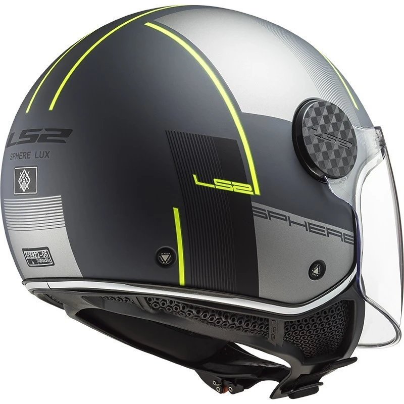 Jet Moto Helmet Ls2 OF558 SPHERE LUX Firm Matt Black Titanium 4 Jet Moto Helmet Ls2 OF558 SPHERE LUX Firm Matt Black Titanium - Image 2