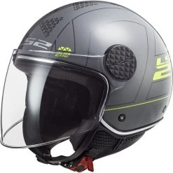 Jet Moto Helmet Ls2 OF558 Sphere Lux LINUS Nardo Gray