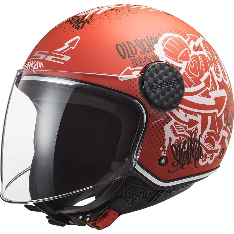 Jet Moto Helmet Ls2 OF558 SPHERE LUX Skater Matt Red 3 Jet Moto Helmet Ls2 OF558 SPHERE LUX Skater Matt Red