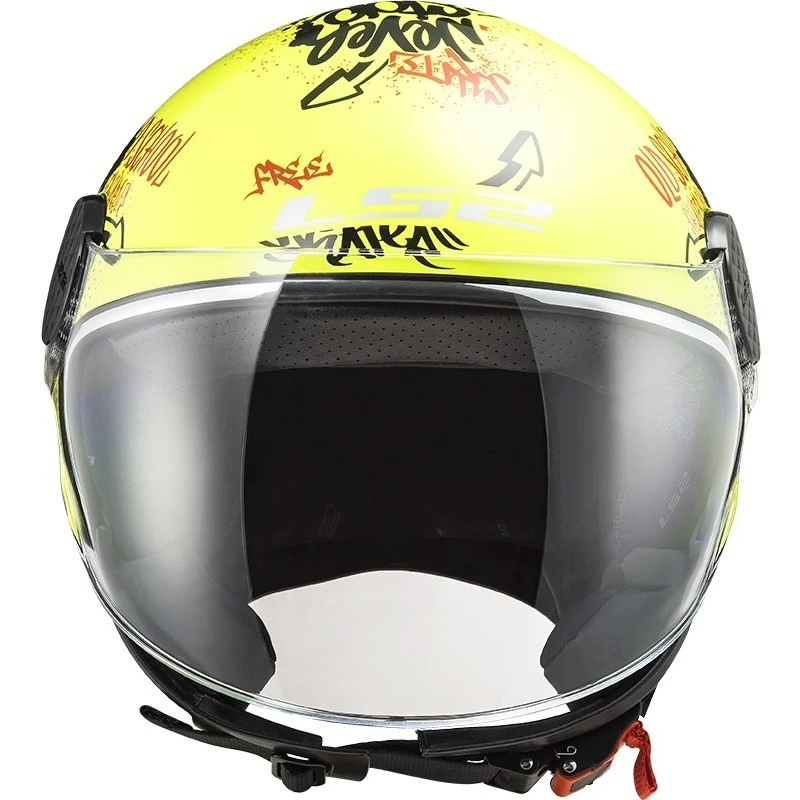 Jet Moto Helmet Ls2 OF558 SPHERE LUX Skater Yellow Fluo 7 Jet Moto Helmet Ls2 OF558 SPHERE LUX Skater Yellow Fluo - Image 5
