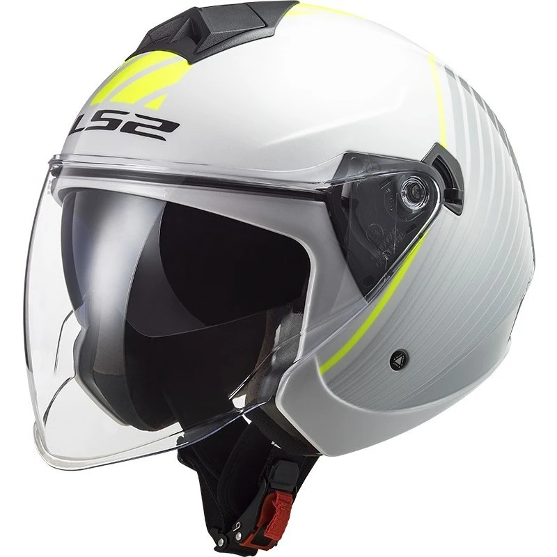 Jet Moto Helmet Ls2 OF573 TWISTER 2 Luna White Silver 3 Jet Moto Helmet Ls2 OF573 TWISTER 2 Luna White Silver