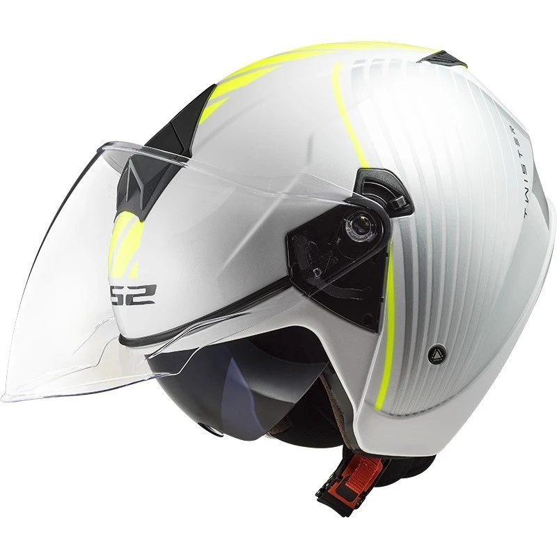 Jet Moto Helmet Ls2 OF573 TWISTER 2 Luna White Silver 5 Jet Moto Helmet Ls2 OF573 TWISTER 2 Luna White Silver - Image 3
