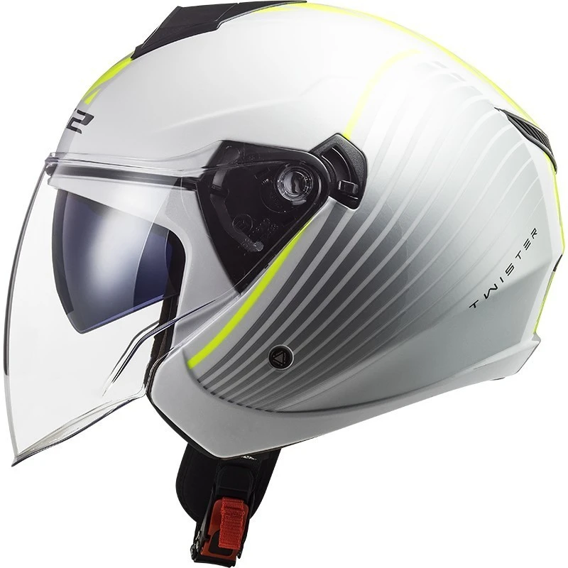 Jet Moto Helmet Ls2 OF573 TWISTER 2 Luna White Silver 6 Jet Moto Helmet Ls2 OF573 TWISTER 2 Luna White Silver - Image 4