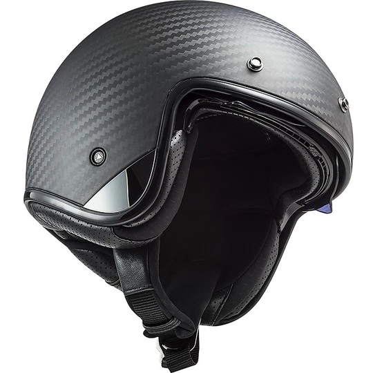 Jet Motorcycle Helmet Custom Custom Ls2 OF601 BOB C Solid Carbon Matt 5 Jet Motorcycle Helmet Custom Custom Ls2 OF601 BOB C Solid Carbon Matt - Image 3