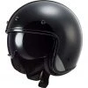 Jet Motorcycle Helmet Custom Custom Ls2 OF601 BOB Solid Black -Ls2 Sales Shop jet motorcycle helmet custom custom ls2 of601 bob solid black 134384
