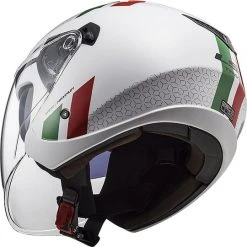 Jet Motorcycle Helmet Ls2 Double Visor Ls2 OF573 TWISTER 2 Combo White Green Red -Ls2 Sales Shop jet motorcycle helmet ls2 double visor ls2 of573 twister 2 combo white green red 85919