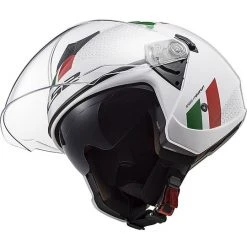 Jet Motorcycle Helmet Ls2 Double Visor Ls2 OF573 TWISTER 2 Combo White Green Red -Ls2 Sales Shop jet motorcycle helmet ls2 double visor ls2 of573 twister 2 combo white green red 85922