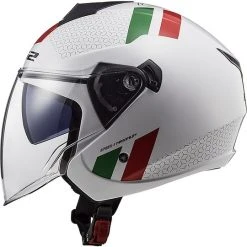 Jet Motorcycle Helmet Ls2 Double Visor Ls2 OF573 TWISTER 2 Combo White Green Red -Ls2 Sales Shop jet motorcycle helmet ls2 double visor ls2 of573 twister 2 combo white green red 85923