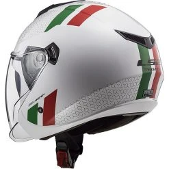 Jet Motorcycle Helmet Ls2 Double Visor Ls2 OF573 TWISTER 2 Combo White Green Red -Ls2 Sales Shop jet motorcycle helmet ls2 double visor ls2 of573 twister 2 combo white green red 85924