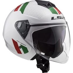 Jet Motorcycle Helmet Ls2 Double Visor Ls2 OF573 TWISTER 2 Combo White Green Red -Ls2 Sales Shop jet motorcycle helmet ls2 double visor ls2 of573 twister 2 combo white green red 85928