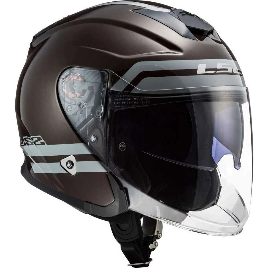 Jet Motorcycle Helmet Ls2 OF521 INFINITY Hyper Wood 4 Jet Motorcycle Helmet Ls2 OF521 INFINITY Hyper Wood - Image 2